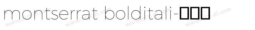 montserrat bolditali字体转换